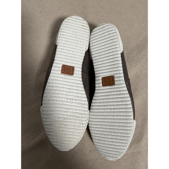 Frye Melanie Slip On Shoes Womens Gray Leather Elastic Gore Casual Comfort Flats - Picture 5 of 10